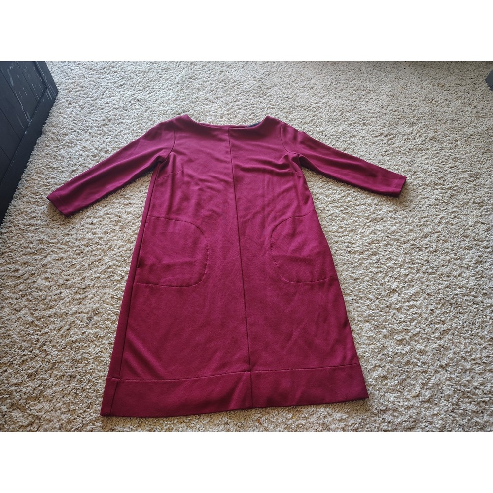 Pure J.Jill Viscose Dress Pockets Pink Women's XS Long Sleeve EUC